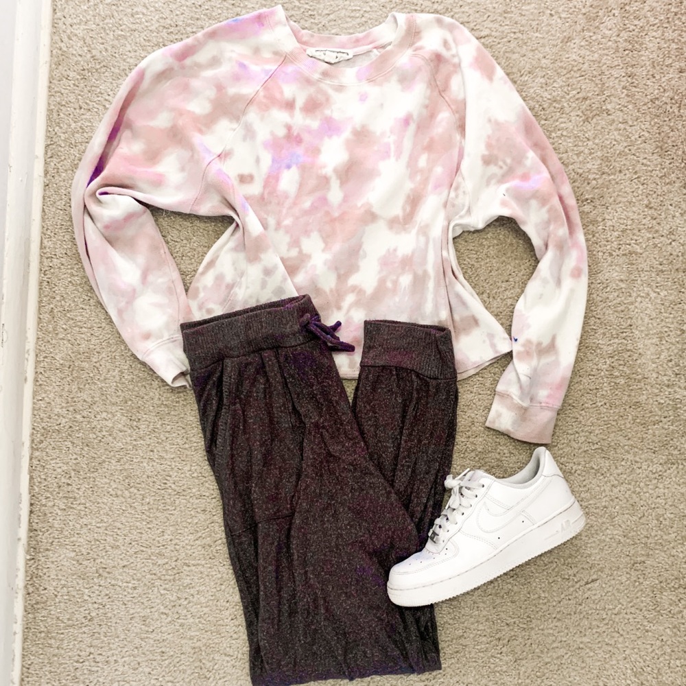 Hippie Rose Soft Grey Speckled Sweatpant Joggers